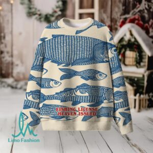 Fishing License Heaven Issues Christian Lightweight Sweater