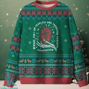 For I Am Fearless And Therefore Powerful Unisex Ugly Knit Sweatshirt