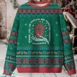 For I Am Fearless And Therefore Powerful Unisex Ugly Knit Sweatshirt