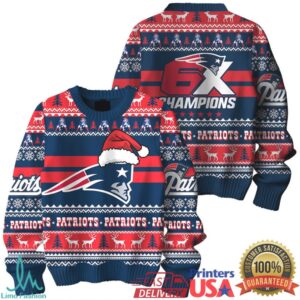 Forever Collectibles NFL Men’s New England Patriots Printed Ugly Sweater