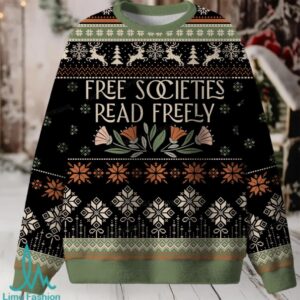 Free Societies Read Freely Unisex Ugly Knit Sweatshirt