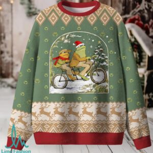 Frog Reading Unisex Ugly Knit Sweatshirt