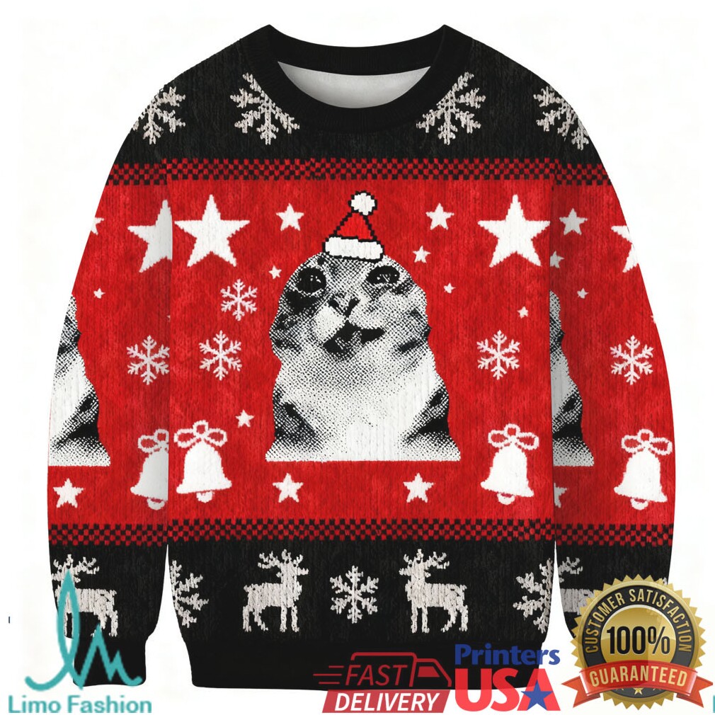 Funny Cat Meme Christmas Ugly Sweatshirt Funny Cat Meme Christmas Ugly Sweatshirt