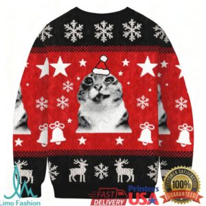 Funny Cat Meme Christmas Ugly Sweatshirt