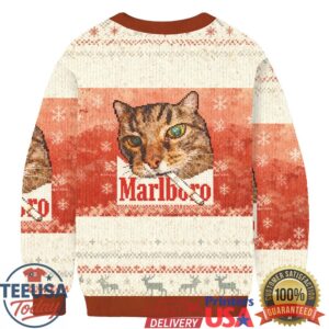 Funny Smoking Cat Meo Meo Meo Meme Christmas Ugly Sweatshirt