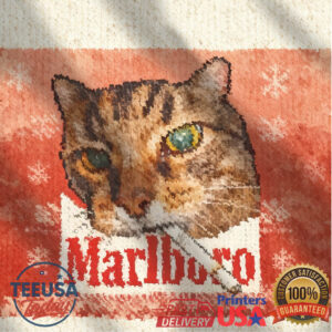 Funny Smoking Cat Meo Meo Meo Meme Christmas Ugly Sweatshirt