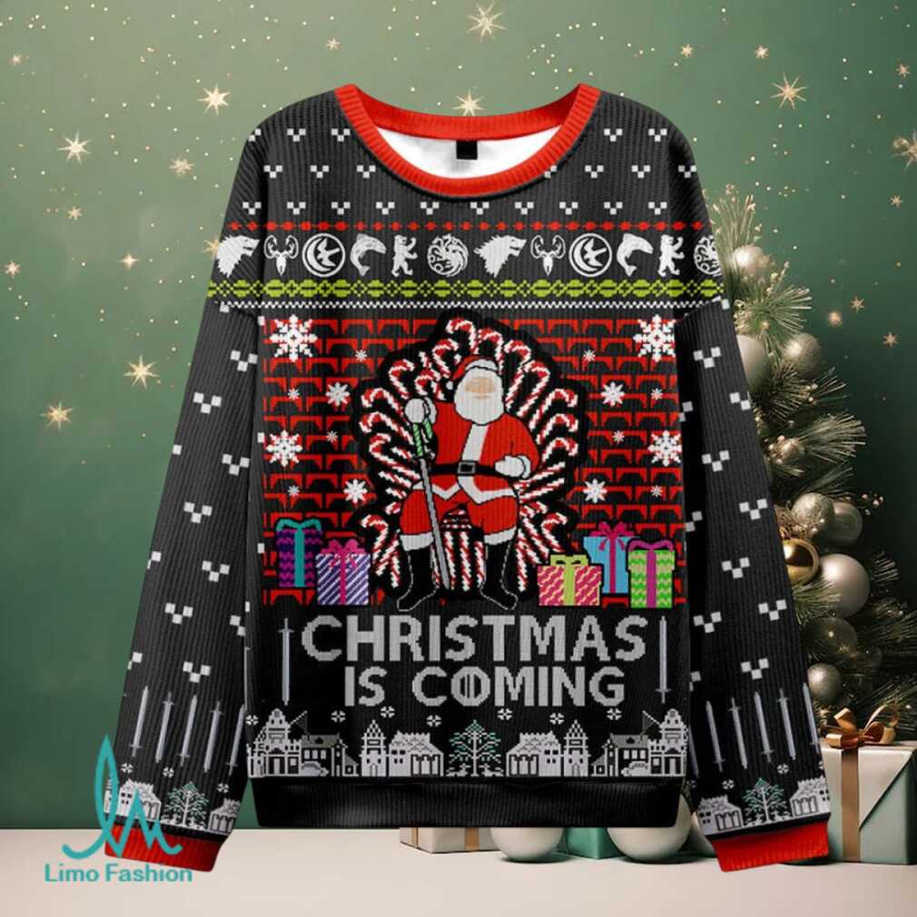 Game of Thrones Black Ugly Christmas Fuzzy Fleece Sweatshirt Game of Thrones Black Ugly Christmas Fuzzy Fleece Sweatshirt