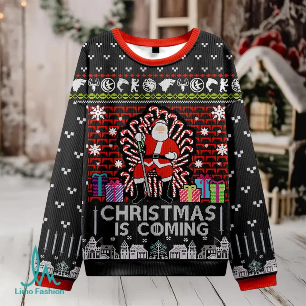 Game of Thrones Black Ugly Christmas Fuzzy Fleece Sweatshirt Game of Thrones Black Ugly Christmas Fuzzy Fleece Sweatshirt