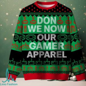 Gamer Ugly Christmas Fuzzy Fleece Sweatshirt