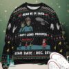 Back to the Future Neon Light Ugly Christmas Sweatshirt