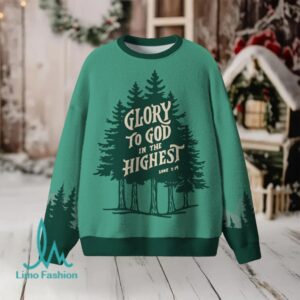 Glory To God In Highest Furry Christian Lightweight Sweater