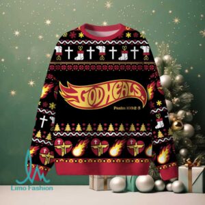 God Heals Christian Lightweight Sweater