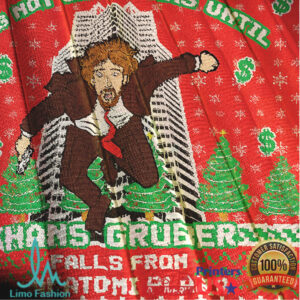 Hans Gruber Fall Nakatomi Plaza Die Hard Christmas Ugly Sweatshirt