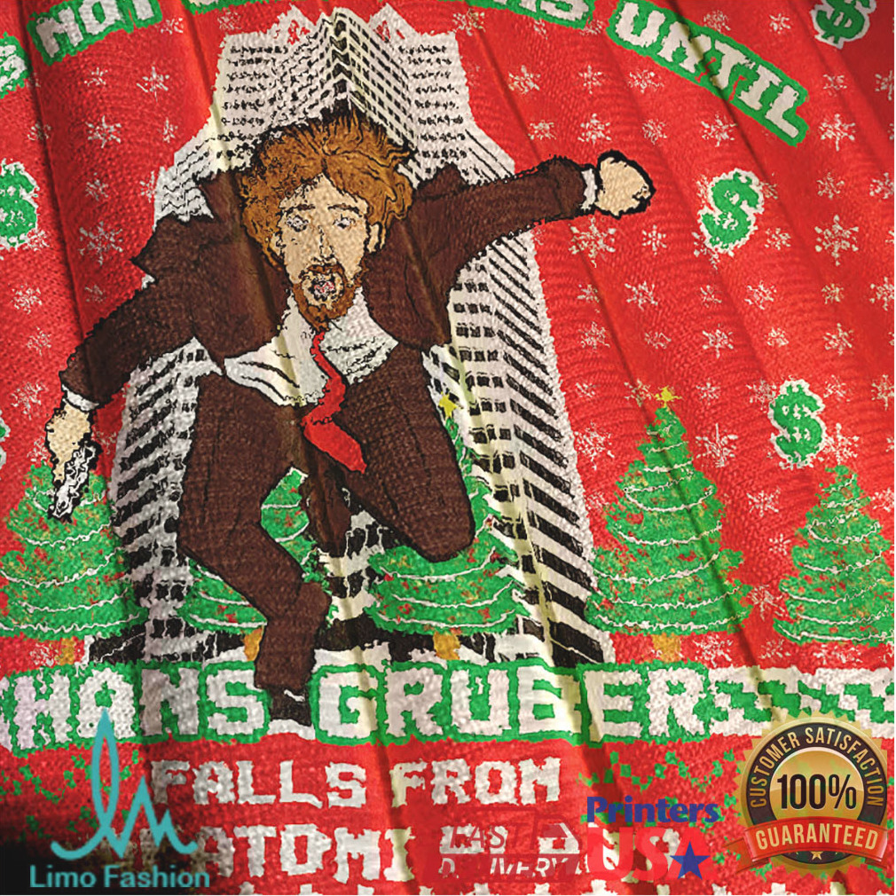 Hans Gruber Fall Nakatomi Plaza Die Hard Christmas Ugly Sweatshirt Hans Gruber Fall Nakatomi Plaza Die Hard Christmas Ugly Sweatshirt