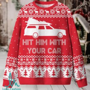 Hit Him Christmas Knit Sweatshirt