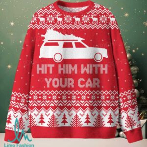 Hit Him Christmas Knit Sweatshirt