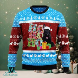 HoHoHo Scottish Terrier Ugly Christmas Sweater