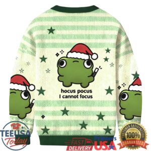 Hocus Pocus I Cannot Focus Christmas Ugly Sweatshirt