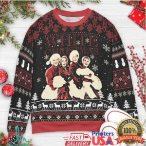 Holiday Magic White Christmas Ugly Christmas Sweatshirt Holiday Magic White Christmas Ugly Christmas Sweatshirt