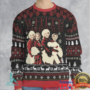 Holiday Magic White Christmas Ugly Christmas Sweatshirt