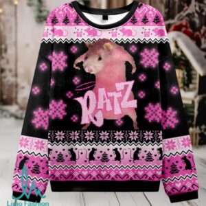 Hot Pink Ratz Christmas Knit Sweatshirt
