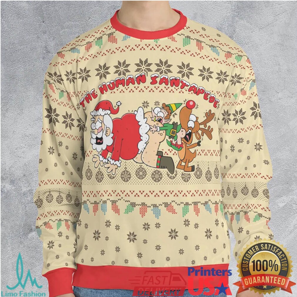 Human santapede Ugly Christmas Sweatshirt Human santapede Ugly Christmas Sweatshirt