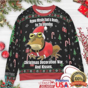 Hypno Missile Toad Ugly Christmas Sweatshirt