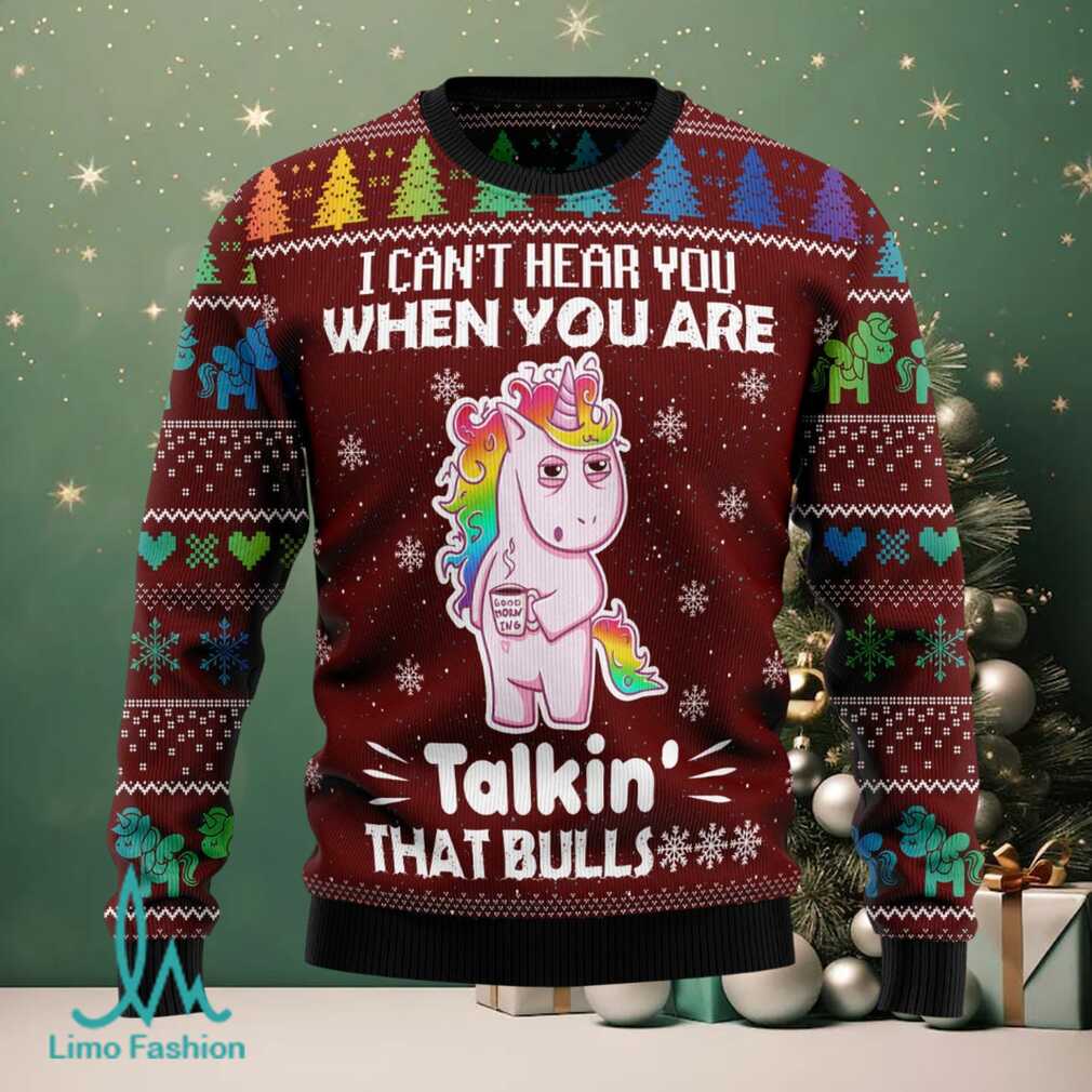 I Can‘t Hear You Unicorn Ugly Christmas Sweater I Can‘t Hear You Unicorn Ugly Christmas Sweater