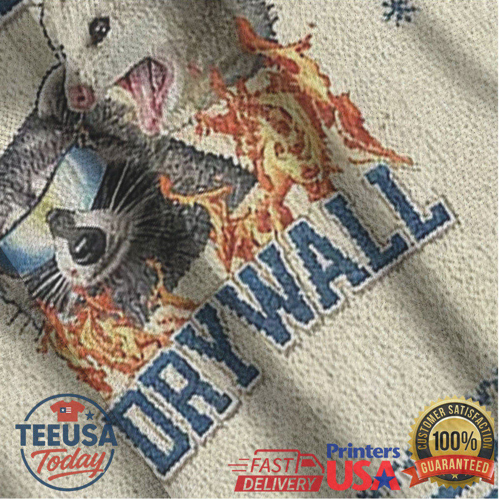 I Eat Drywall Funny Raccoon And Opossum Christmas Ugly Sweatshirt I Eat Drywall Funny Raccoon And Opossum Christmas Ugly Sweatshirt