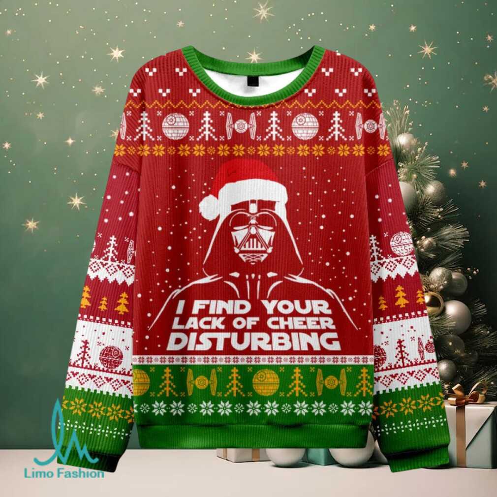I Find Your Lack Of Cheer Disturbing Red Ugly Christmas Fuzzy Fleece Sweatshirt I Find Your Lack Of Cheer Disturbing Red Ugly Christmas Fuzzy Fleece Sweatshirt