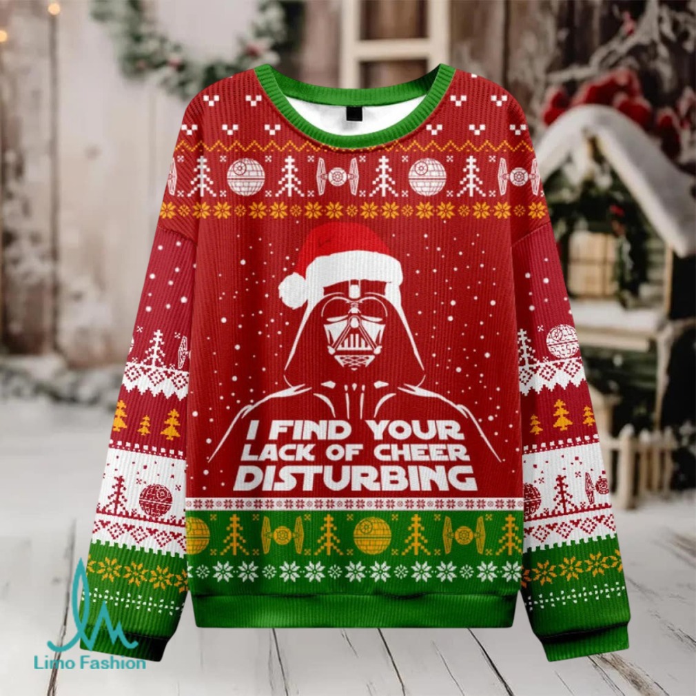 I Find Your Lack Of Cheer Disturbing Red Ugly Christmas Fuzzy Fleece Sweatshirt I Find Your Lack Of Cheer Disturbing Red Ugly Christmas Fuzzy Fleece Sweatshirt