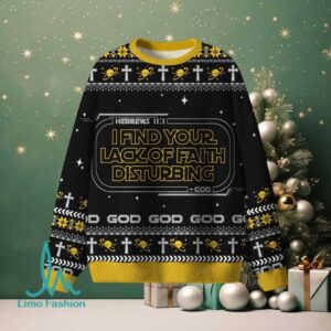I Find Your Lack Of Faith Disturbing Christian Lightweight Sweater