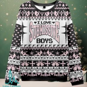 I Love S Boys Christmas Knit Sweatshirt