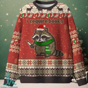 I Require Books Unisex Ugly Knit Sweatshirt