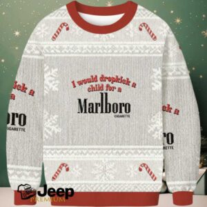 I Would Dropkick A Child For A Cigarette Christmas Ugly Sweatshirt