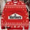 Vintage Marlboro Racing Christmas Ugly Sweatshirt