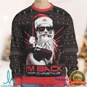 I'm Back Terminator Christmas Ugly Christmas Sweatshirt