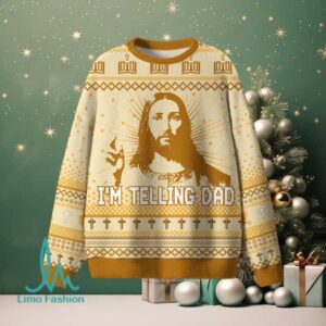 I'm Telling Dad Christian Lightweight Sweater