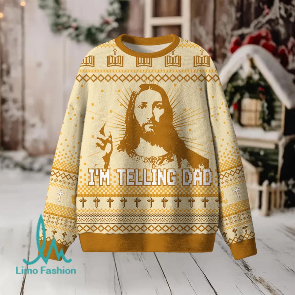 I’m Telling Dad Christian Lightweight Sweater I’m Telling Dad Christian Lightweight Sweater