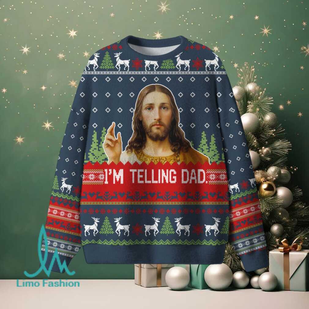 I’m Telling Dad Christian Lightweight Ugly Sweater I’m Telling Dad Christian Lightweight Ugly Sweater