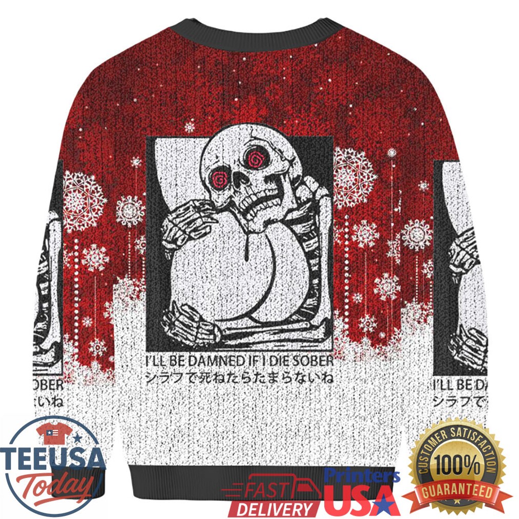 Indulgent Skull Fun Christmas Ugly Sweatshirt Indulgent Skull Fun Christmas Ugly Sweatshirt