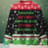 National Anti Caroling Club Ugly Christmas Fuzzy Fleece Sweatshirt