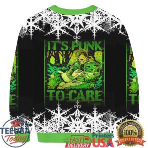 It's Punk to Care Christmas Ugly Sweatshirt