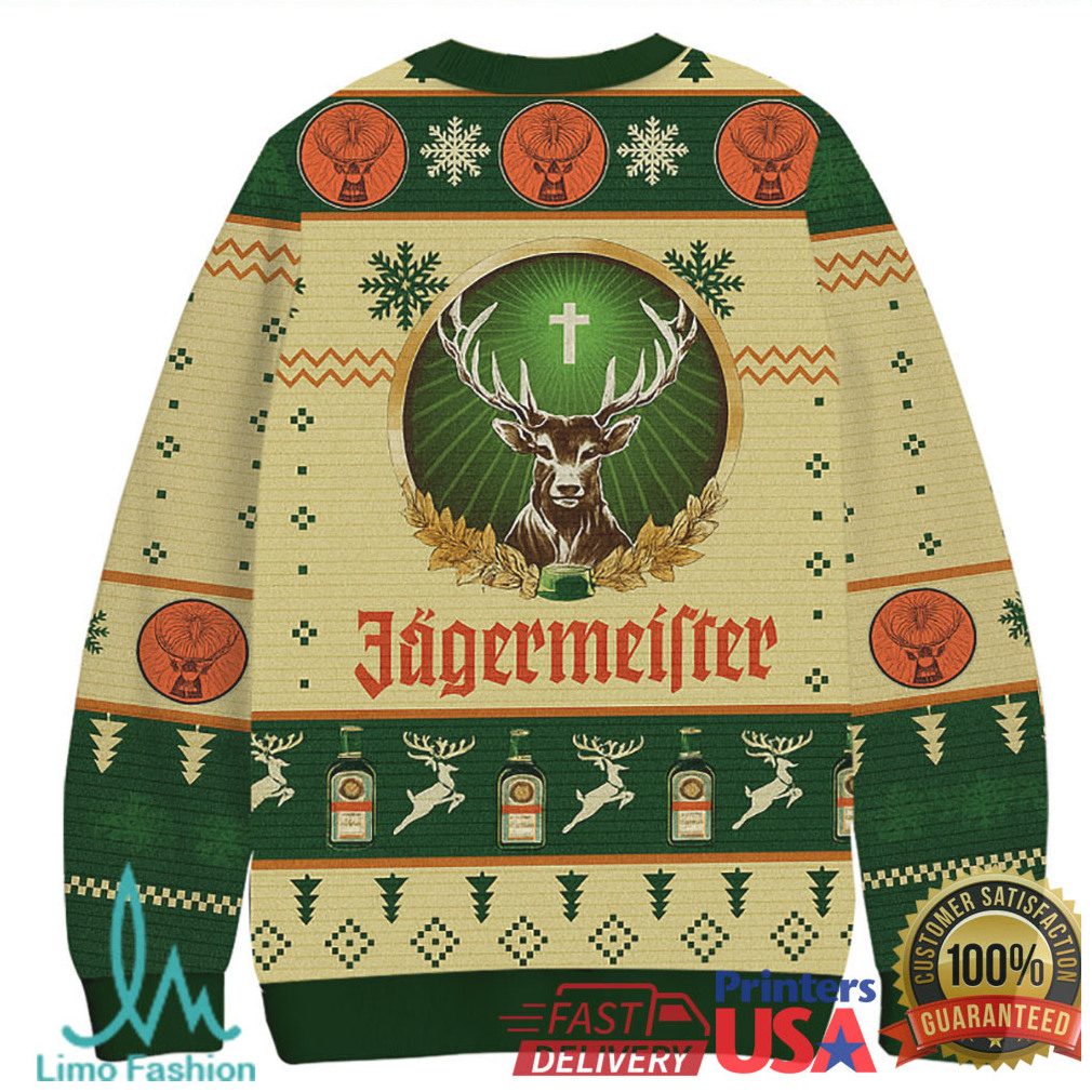 Jagermeister Elk Christmas Ugly Sweatshirt Jagermeister Elk Christmas Ugly Sweatshirt