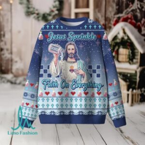 Jesus Sprinkle Faith On Everything Christian Lightweight Sweater