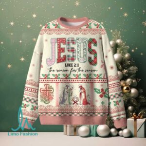 Jesus The Reason For Season Christian Lightweight Sweater