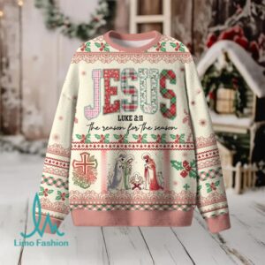 Jesus The Reason For Season Christian Lightweight Sweater