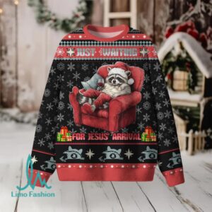 Just Waiting For Jesus’ Arrival Christian Lightweight Sweater