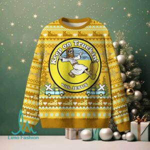 Keep On Trukin' With Jesus Christian Lightweight Sweater