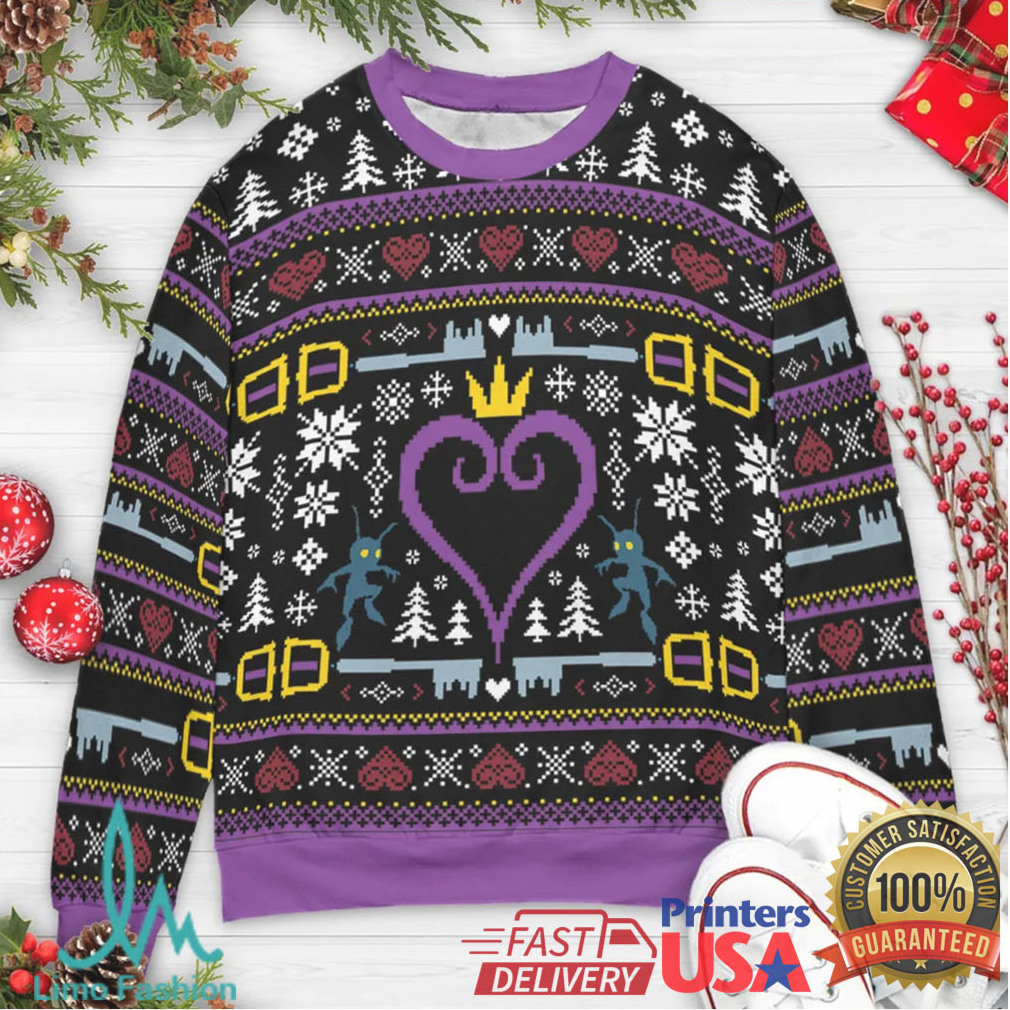 Heartless Christmas Kingdom Hearts Ugly Christmas Sweatshirt